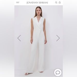 Jonathan simkhai Reyna tailored jumpsuit size 4 NWOT